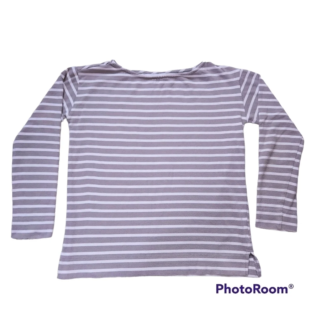 Everlane Sz S Heavyweight striped boatneck top - Picture 3 of 7